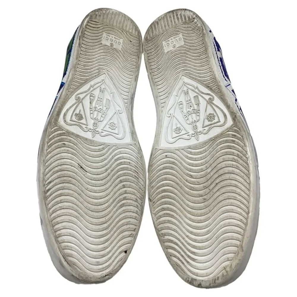 Gucci Ace Loved Sneakers in White Leather